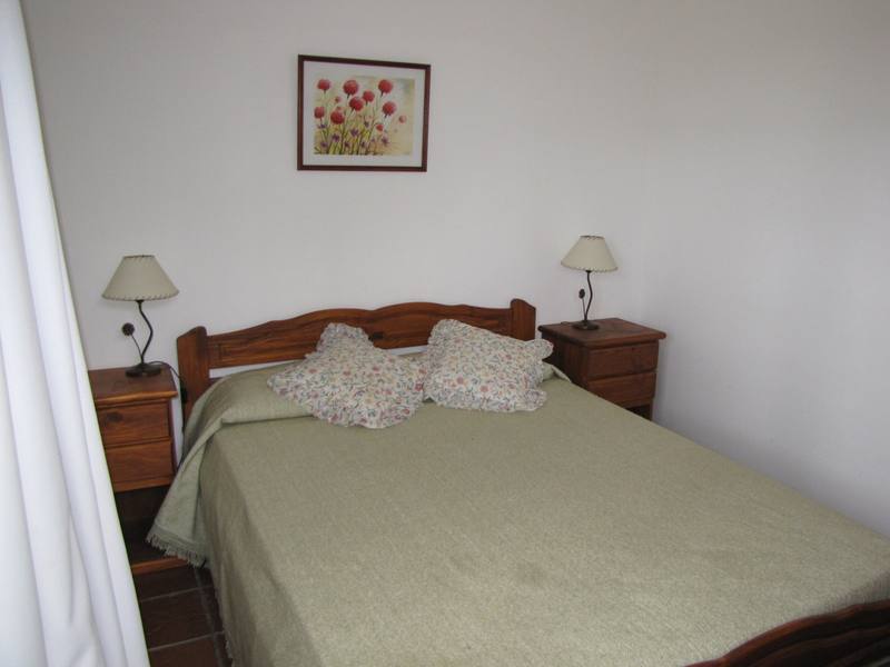 Dormitorio matrimonial de la cabaña de 2 ambientes
